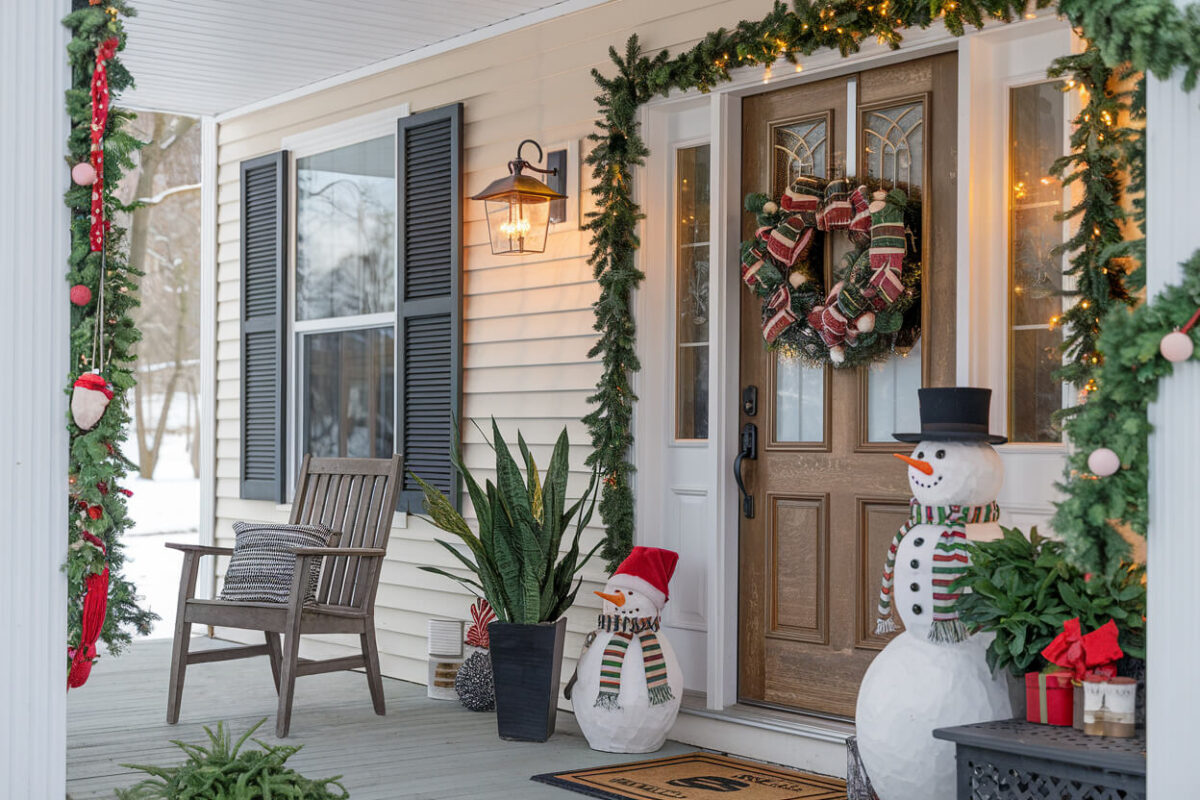 29 Christmas Front Porch Decorating Ideas