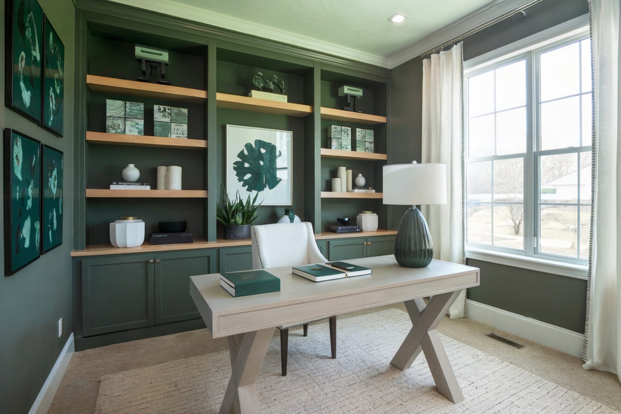 Image showcasing 21 Colors That Go With Dark Green: Interior, Walls, and Decor