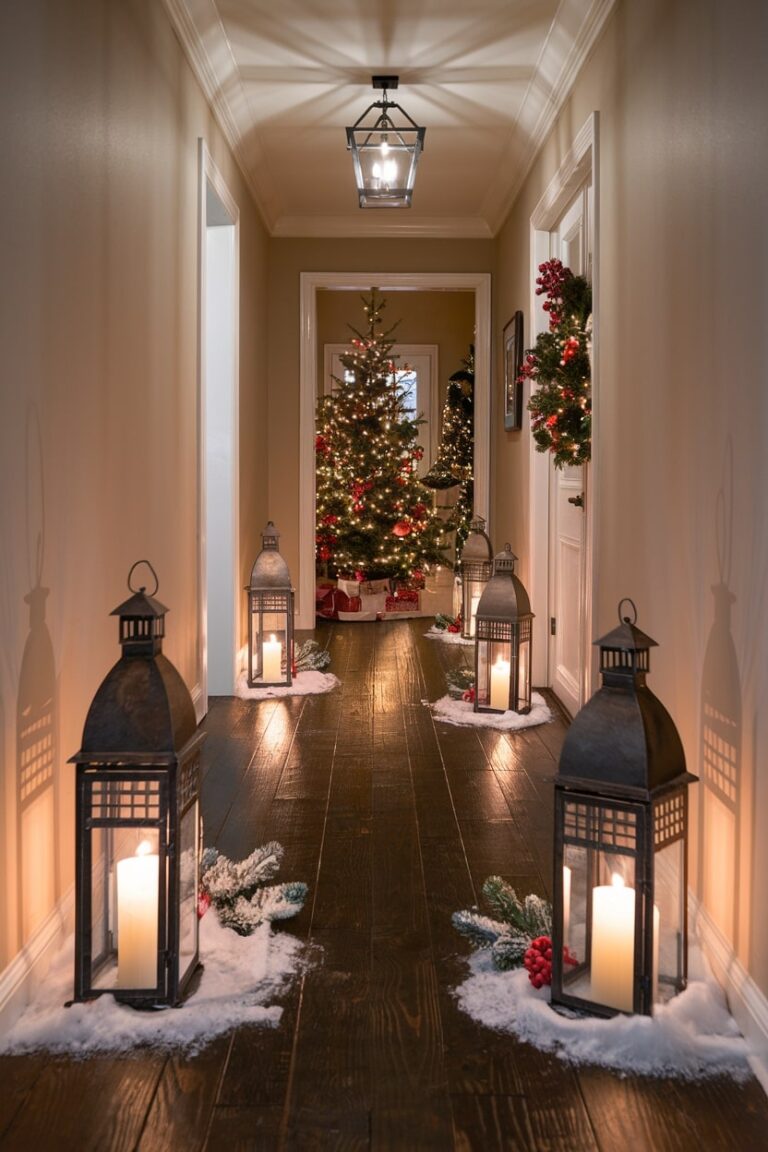 49 Christmas Hallway Decoration Ideas