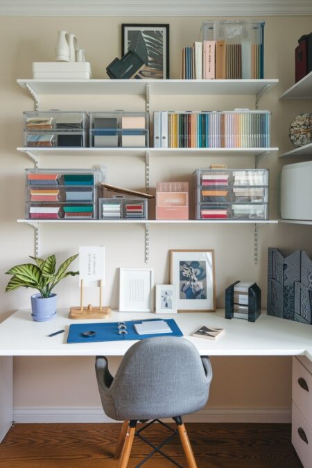 Picture of 23 Home Office Storage Ideas for a Clutter-Free Workspace