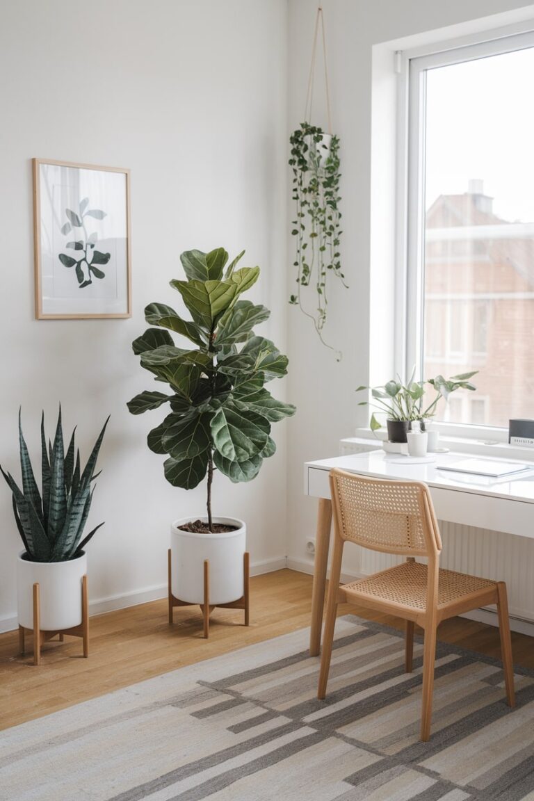 View of 23 Scandinavian Home Office Ideas for a Fresh Look