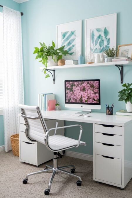 Background Spring Office Design 25 Spring Home Office Decor Ideas