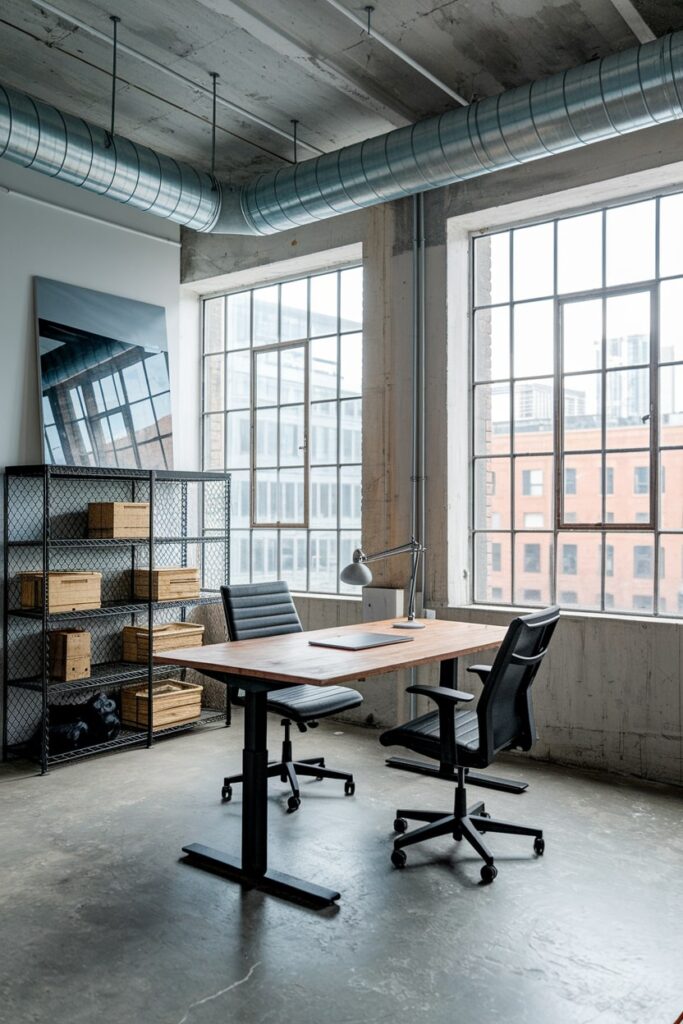 urban loft home office for men