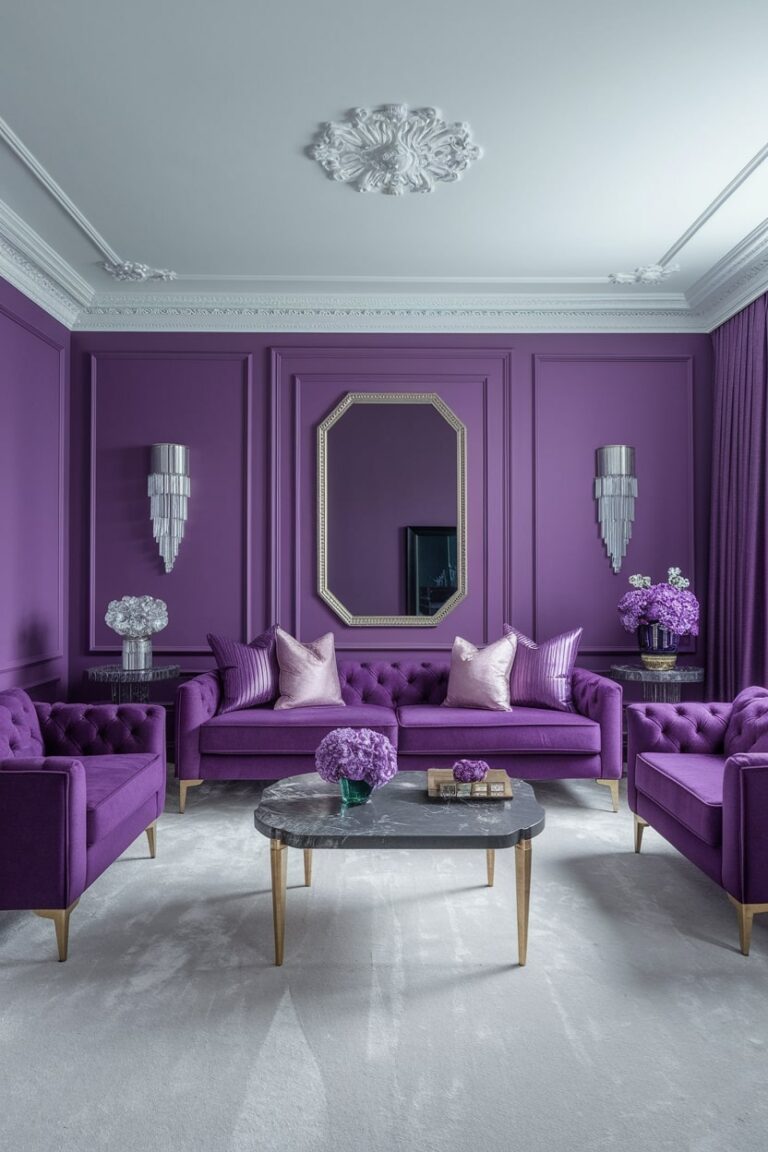 22 Purple Living Room Ideas for an Elegant and Sophisticated Space