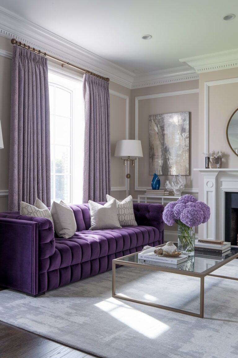 22 Purple Living Room Ideas for an Elegant and Sophisticated Space