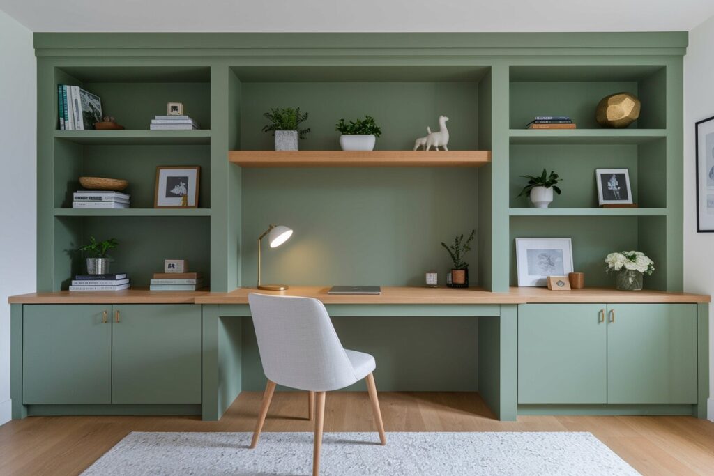 modern green home office